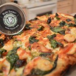 How to Cook Shrimp, Capocolla, Pepper & Spinach Pizza with Napa Valley Crust - cookingwithkimberly.com