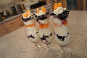 Wild Blueberry & Clementine Parfaits - cookingwithkimberly.com
