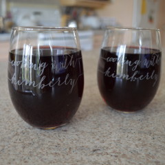 Web Chef Review + Contest: Urban Farmhouse Tampa Engraved Stemless Wine Glasses
